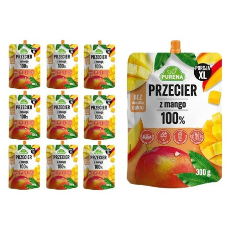 Przecier (mus) owocowy z mango 100% 300g