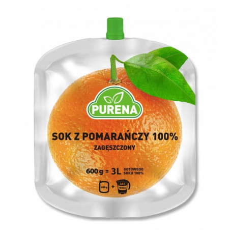 Sok pomarańczowy 100% 600g na 3l Purena