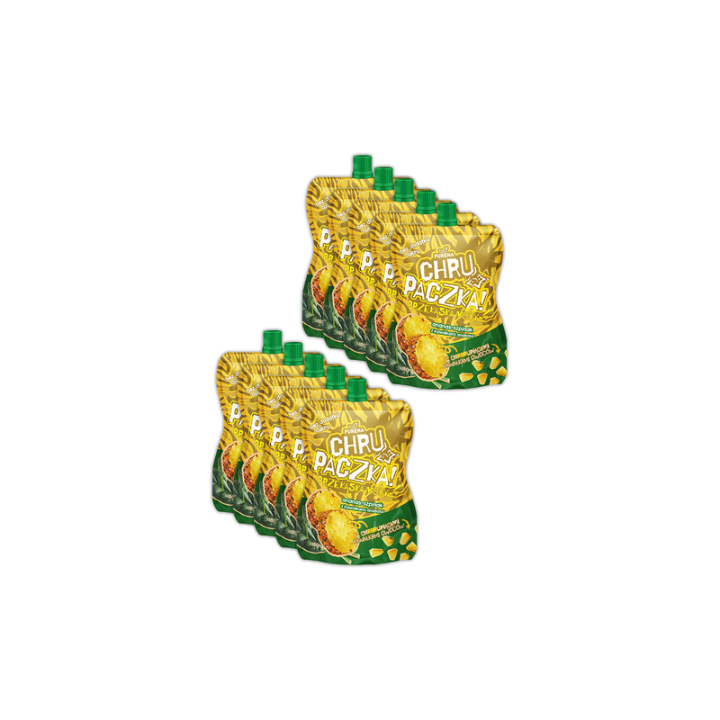 Chrupaczka ananas-szpinak z kawałkami ananasa 180g x 10szt