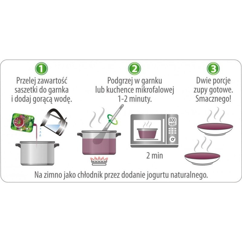Zupa krem z buraczków czerwonych zagęszczona 350g x 4szt