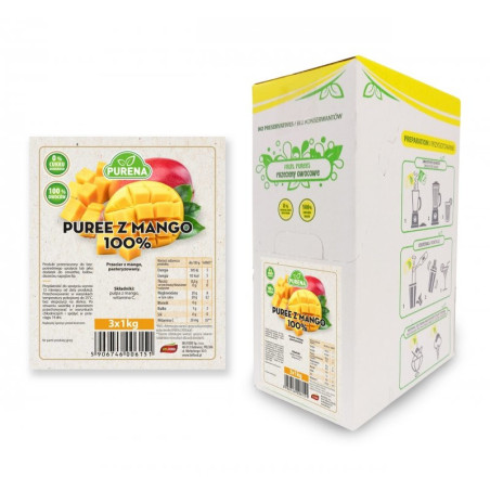 Pulpa (puree) 100% z mango 3x1kg