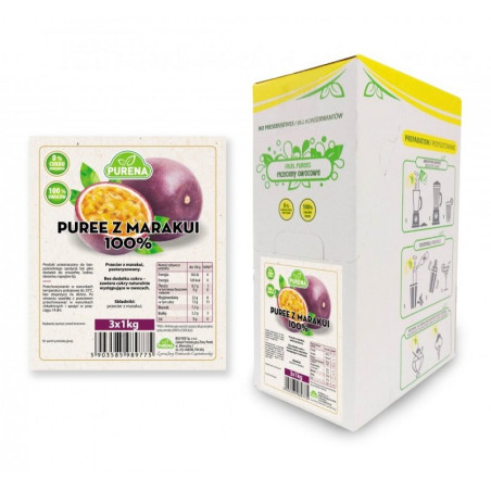 Pulpa (puree) 100% z marakui 3x1kg