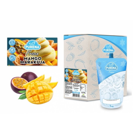 Skoncentrowana baza do wyrobu deserów lodowych MANGO-MARAKUJA 1kg