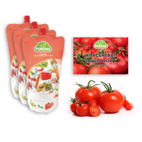 Koncentrat pomidorowy 1kg zestaw 3sztuk Purena
